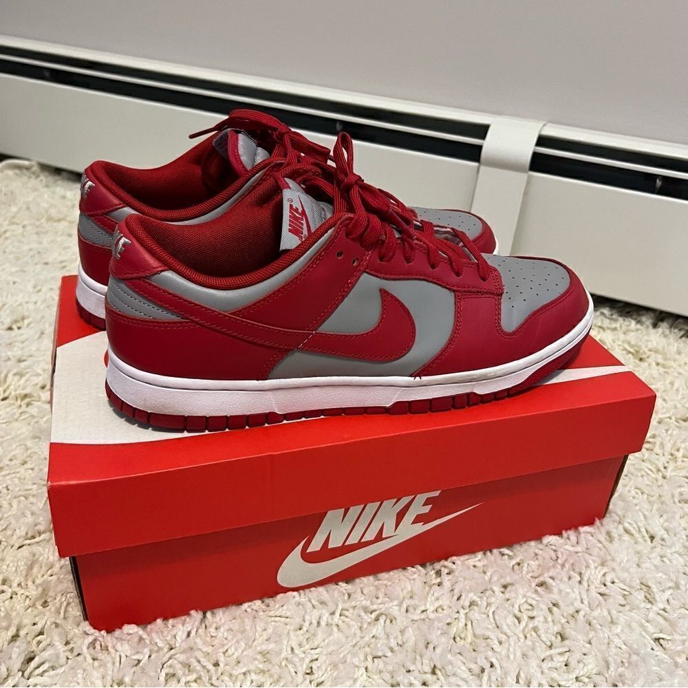 Nike Dunk Low Retro Medium Grey Varsity Red UNLV (2021)